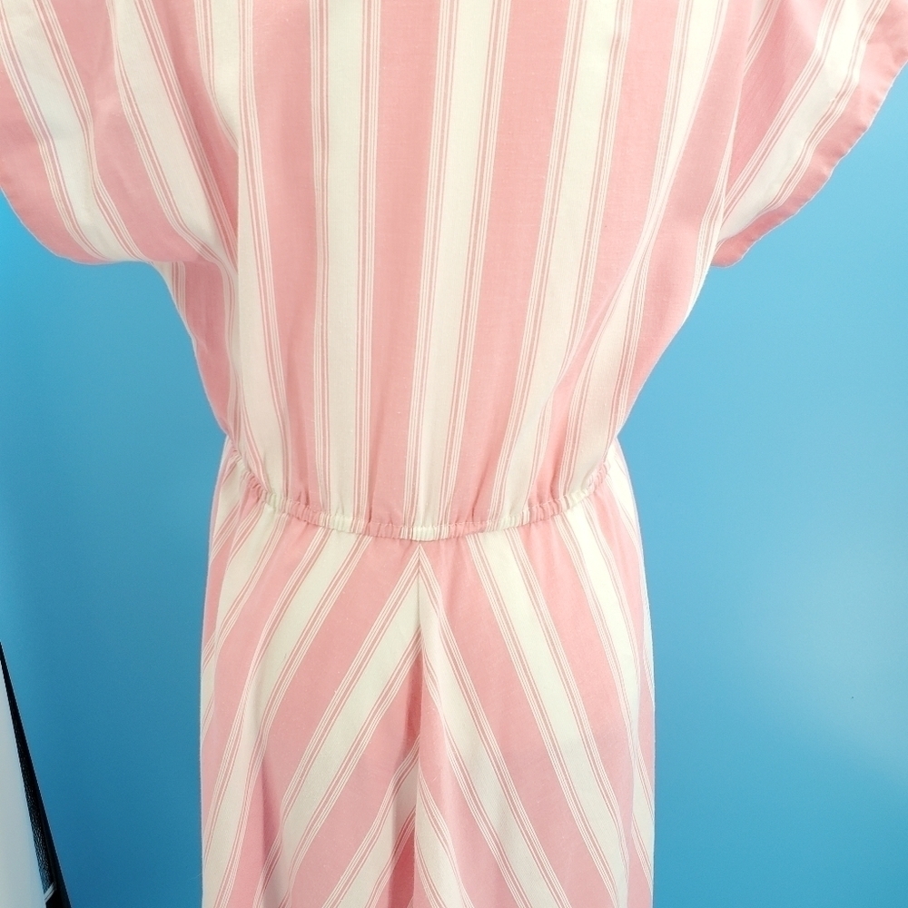 Vintage Rhodes Collection pink and white striped dress - Picture 7 of 13